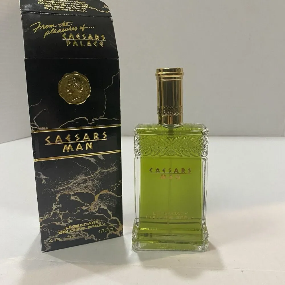 Vintage DISCONTINUED Caesar's Man LEGENDARY Cologne Spray 4fl Oz Open Box